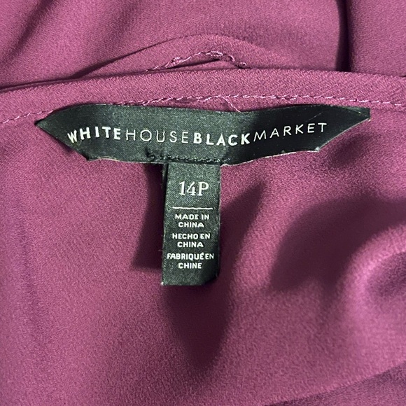 White House Black Market Purple Short Romper - Picture 3 of 4